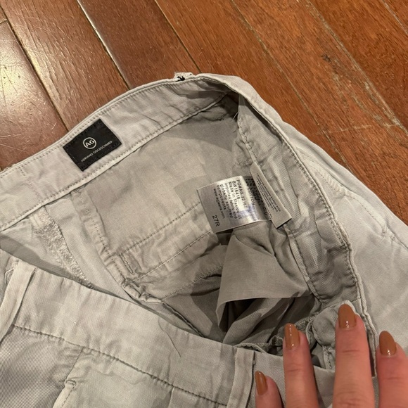 AG Adriano Goldschmied The Evan Pleated Trousers Gray - Picture 4 of 4